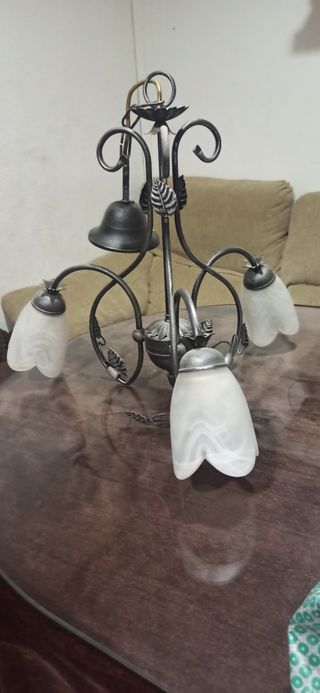 Lámpara techo 3 luces vintage