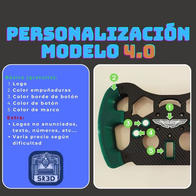 Mod f1 Logitech g29 g920 g923 4.0 Ferrari rojo