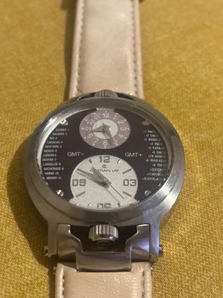 Reloj Cristian Lay GMT Beige
