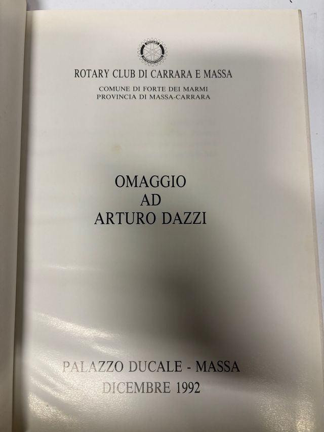 Catalogo Arturo Dazzi - Rotary Club Carrara e Mass