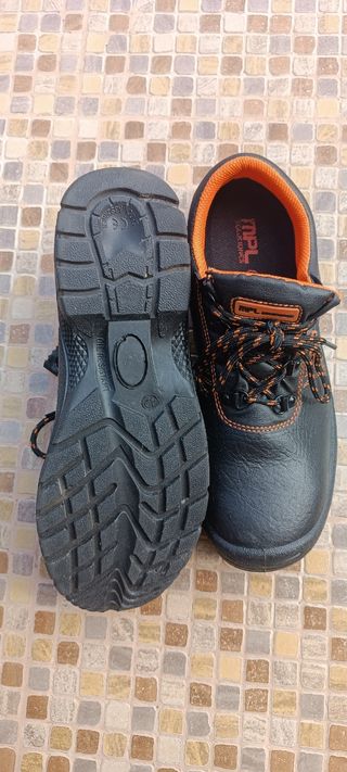 Zapatos seguridad NPL - negros y naranjas