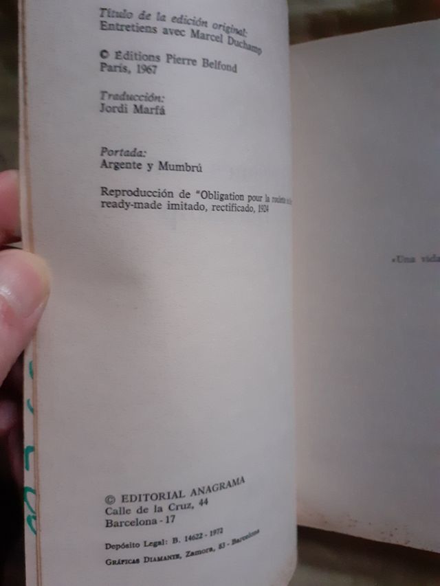 Conversaciones con Marcel Duchamp 