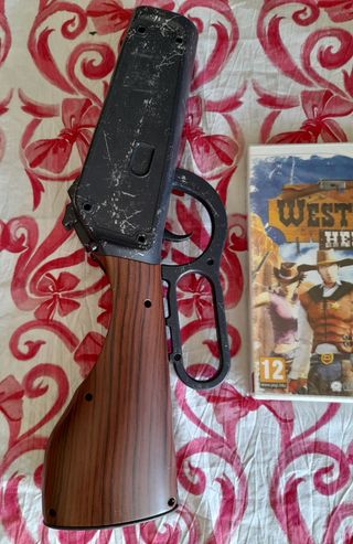 PRECINTADO.Juego Wii Western Heroes+Rifle NUEVO 