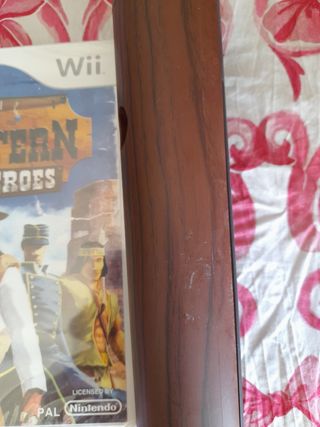 PRECINTADO.Juego Wii Western Heroes+Rifle NUEVO 