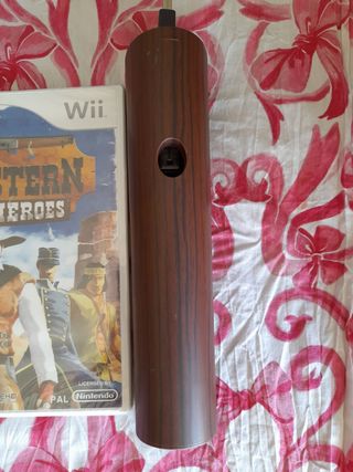 PRECINTADO.Juego Wii Western Heroes+Rifle NUEVO 