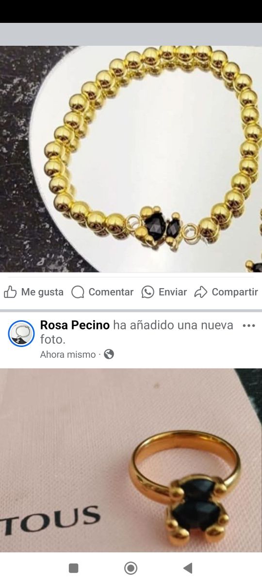 Tous - Conjunto dorado con osos