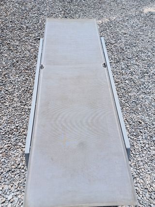 Hamaca Gris Plegable - Metal y Tela