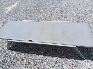 Hamaca Gris Plegable - Metal y Tela