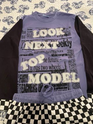 Pijama juvenil - Negro y morado