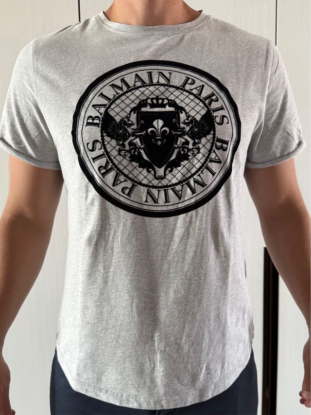 Camiseta Balmain gris