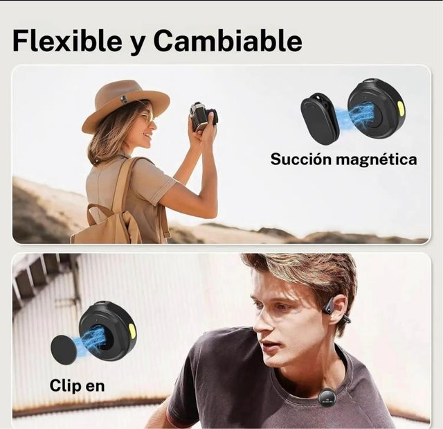 Micrófonos inalámbricos - Clip y succión magnética