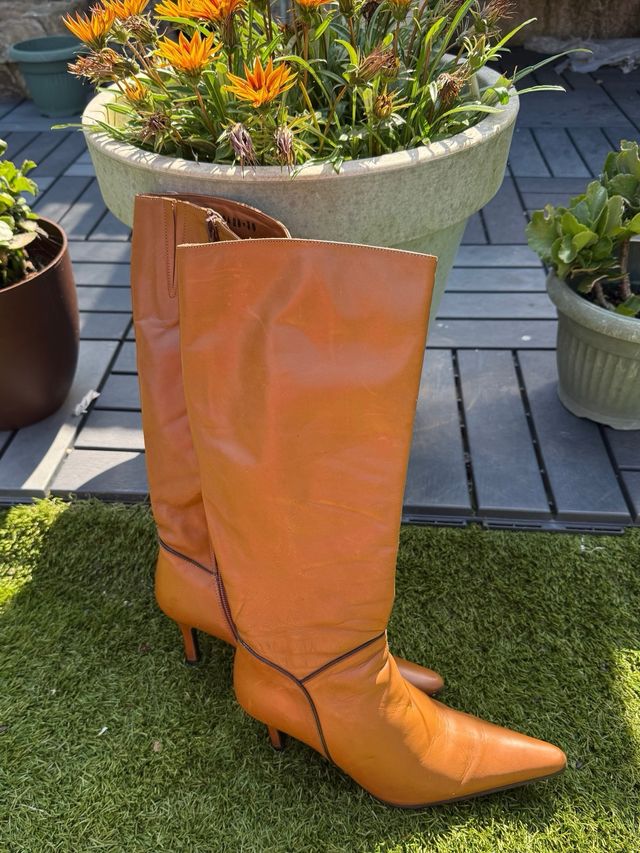 Botas Marrón Piel - Talla 36