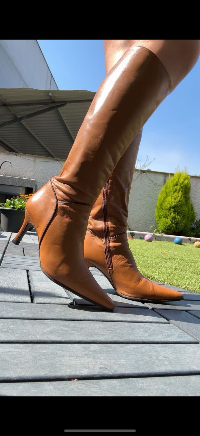 Botas Marrón Piel - Talla 36