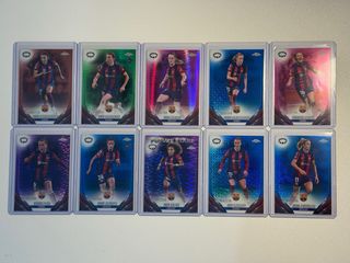 Lote 10 cartas Topps Chrome 