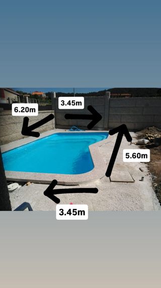Piscina puliester 6.20x5.60m