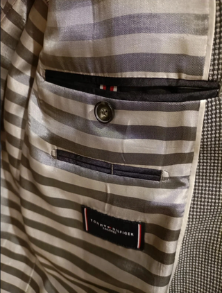 Americana Tommy Hilfiger gris-blanca