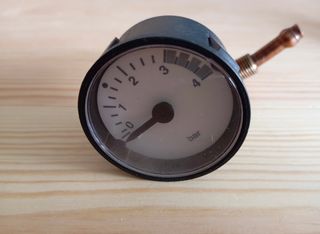 MANOMETRO CALDERA ROCA CON CONECTOR DE COBRE