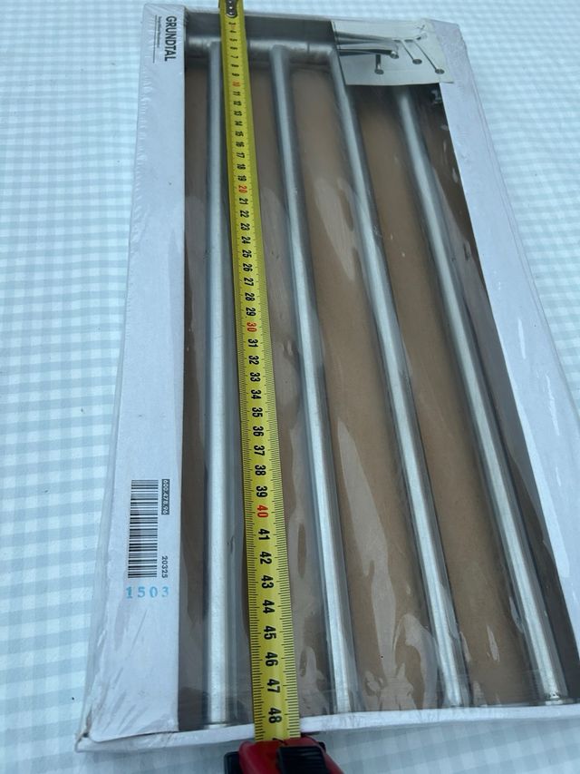 Toallero pared 4 barras metal