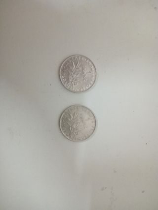 2 Monedas Francia 1955