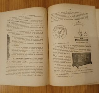 Libro antiguo Física y química + programa escolar