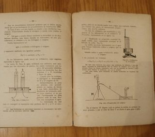Libro antiguo Física y química + programa escolar