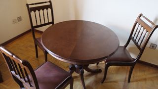 Mesa comedor redonda madera