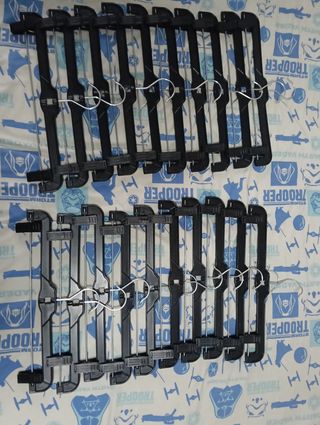 20 Perchas con pinza Negras
