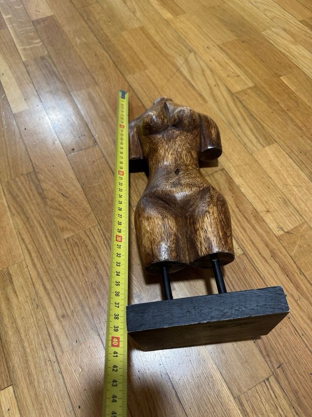 Escultura madera busto de mujer !!! Espectacular