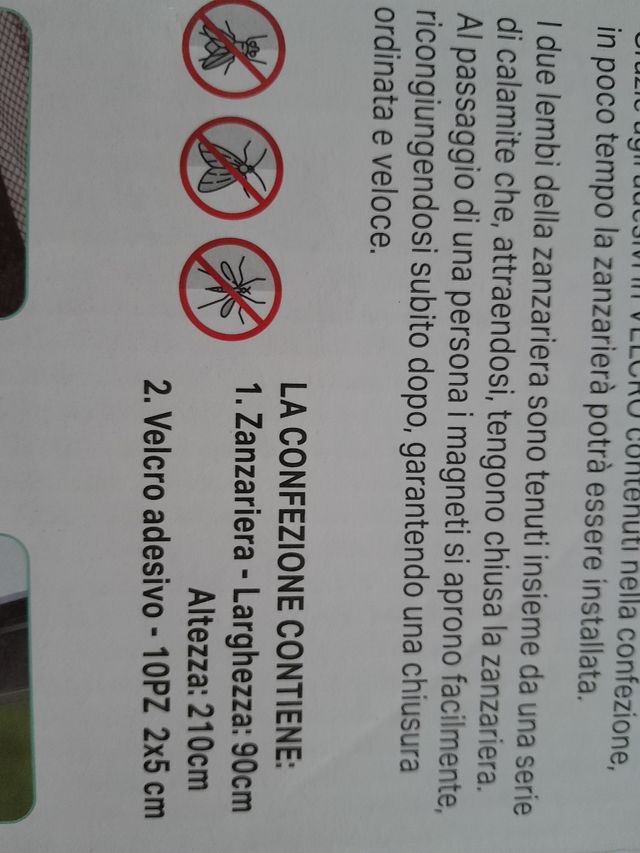 Zanzariera porta/finestra