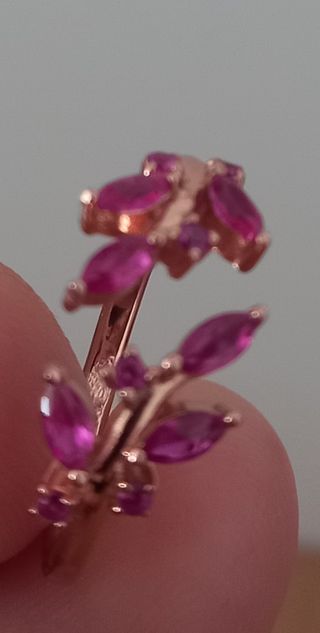 Anillo buganvilla Oro rosa