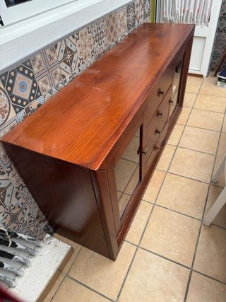Mueble madera maciza marrón