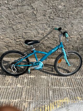Bici B'Twin 120 niña, 20" azul