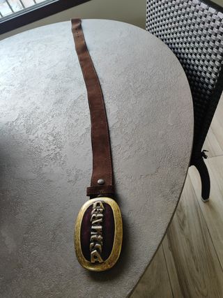 Cinturón Dsquared marrón dorado