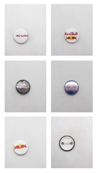 Lote de 5 Pins Red Bull, Monster, Fox (3 Modelos)|