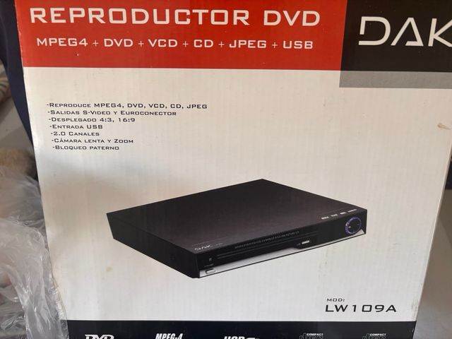 Reproductor DVD DAK LW109A - Mpeg4, USB