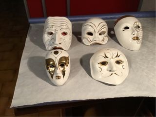 5 Maschere Ceramica Venezia