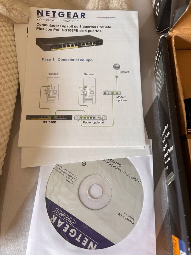 Switch NETGEAR ProSafe 8 puertos Gigabit