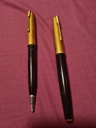 Antiguo lote estilografica y boligrafo.