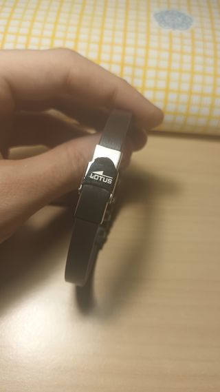 Pulsera Lotus marrón plata