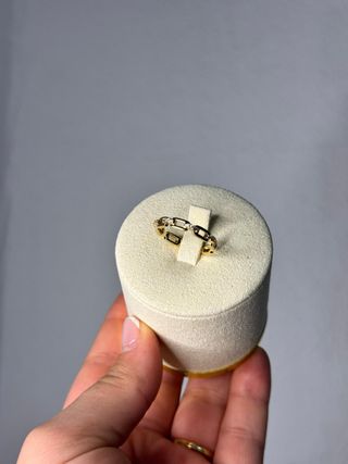 Anillo cadena dorado