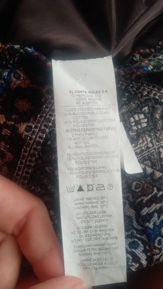 Vestido corto marrón y multicolor