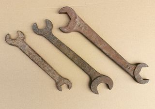 Conjunto de 3 chaves de bocas vintage ferro