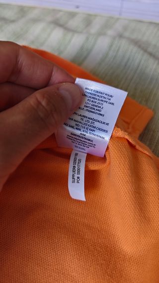 Polo Ralph Lauren naranja salmón talla S