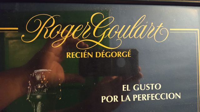 Antigüo anuncio Cava Roger Goulart enmarcado