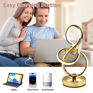 Lámpara LED EIDEARAY dorada