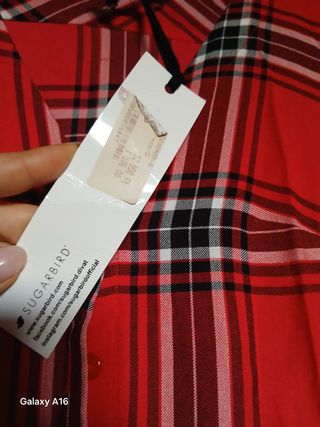 Vestito scozzese rosso