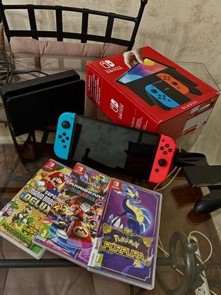 Nintendo Switch OLED - Azul/Rojo
