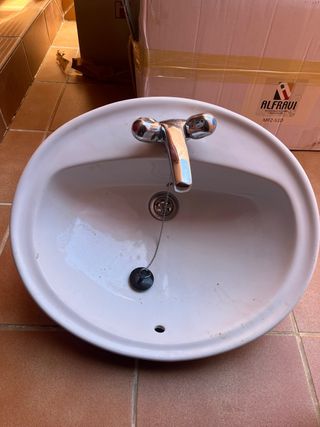 Lavabo ALFRAU blanco porcelana