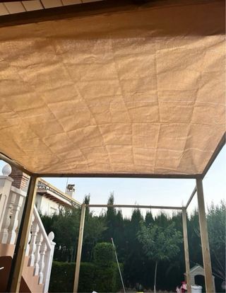 Pergola jardín 6x3m beige - NUEVA