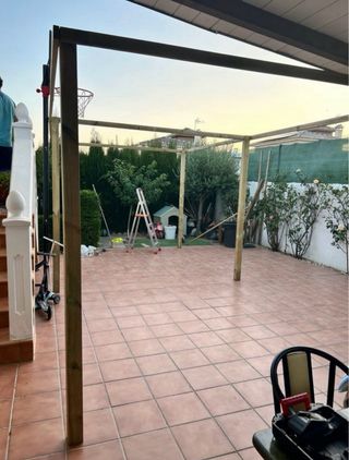 Pergola jardín 6x3m beige - NUEVA